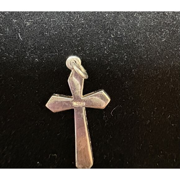 11 Religious Cross Pendants Contains Mixed metals, Stone, Sterling Silver 925 - Picture 4 of 6